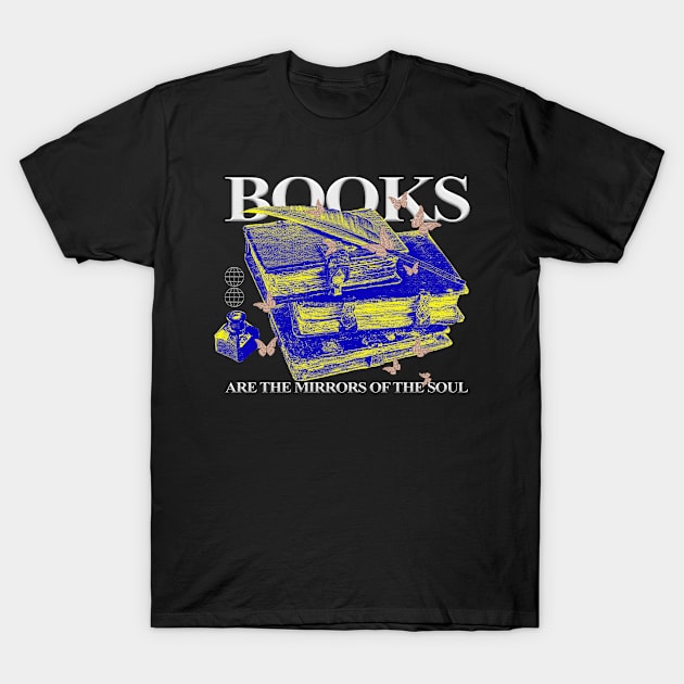 Books T-Shirt by Kitsune Studio